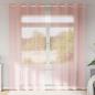 Preview: ARDEBO.de - Voile Vorhänge mit Ösen 2 Stk. Rosa 140x245 cm