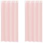 Preview: Voile Vorhänge mit Ösen 2 Stk. Hellrosa 140x225 cm