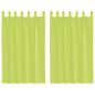 Preview: Voile Vorhänge mit Lasche 2 Stk. Apfelgrün