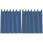 Preview: Voile Vorhänge mit Schlaufen 2 Stk. Königsblau 140x140 cm