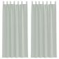 Preview: Voile Vorhänge mit Schlaufen 2 Stk. Hellgrau 140x245 cm