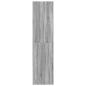 Preview: Kleiderschrank Grau Sonoma 80x50x200 cm Holzwerkstoff