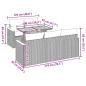 Preview: 6-tlg. Garten-Sofagarnitur mit Kissen Schwarz Poly Rattan