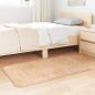 Preview: Teppich Shaggy Hochflor NAVARRA Beige 60x100 cm Polyester