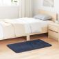 Preview: ARDEBO.de - Teppich Shaggy Hochflor NAVARRA Marineblau 60x100 cm Polyester
