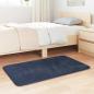 Preview: Teppich Shaggy Hochflor NAVARRA Marineblau 60x100 cm Polyester