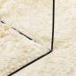 Preview: Teppich Shaggy Hochflor NAVARRA Creme 160x230 cm Polyester