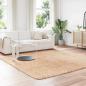 Preview: Teppich Shaggy Hochflor NAVARRA Beige 240x240 cm Polyester