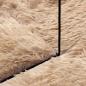 Preview: Teppich Shaggy Hochflor NAVARRA Beige 240x240 cm Polyester