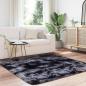 Preview: Teppich Shaggy Hochflor NAVARRA Dunkelgrau 160x160 cm Polyester