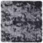 Preview: Teppich Shaggy Hochflor NAVARRA Dunkelgrau 120x120 cm Polyester