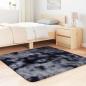 Preview: Teppich Shaggy Hochflor NAVARRA Dunkelgrau 120x120 cm Polyester