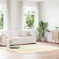 Preview: ARDEBO.de - Teppich Shaggy Hochflor NAVARRA Creme 240x240 cm Polyester
