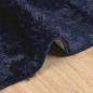 Preview: Teppich Shaggy Hochflor NAVARRA Marineblau 240x240 cm Polyester