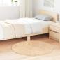 Preview: ARDEBO.de - Teppich Shaggy Hochflor NAVARRA Beige 100x100 cm Polyester