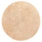 Preview: Teppich Shaggy Hochflor NAVARRA Beige 100x100 cm Polyester