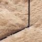 Preview: Teppich Shaggy Hochflor NAVARRA Beige 160x160 cm Polyester