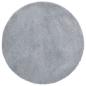 Preview: Teppich Shaggy Hochflor NAVARRA Hellgrau 100x100 cm Polyester