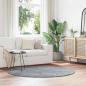 Preview: ARDEBO.de - Teppich Shaggy Hochflor NAVARRA Hellgrau 160x160 cm Polyester