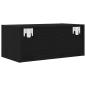 Preview: TV-Schrank Schwarz Eichen-Optik 60x31x25,5 cm Holzwerkstoff