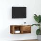 Preview: ARDEBO.de - TV-Schrank Altholz-Optik 60x31x25,5 cm Holzwerkstoff