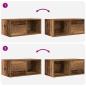 Preview: TV-Schrank Altholz-Optik 60x31x25,5 cm Holzwerkstoff