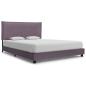 Preview: ARDEBO.de - Bettgestell ohne Matratze Taupe Stoff 90x200 cm