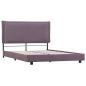 Preview: Bettgestell ohne Matratze Taupe Stoff 90x200 cm