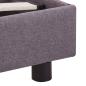 Preview: Bettgestell ohne Matratze Taupe Stoff 90x200 cm
