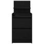 Preview: Nachttische mit 2 Schubladen 2 Stk. Schwarz 38x34x80 cm