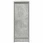 Preview: Schuhschrank Betongrau 29,5x34x76 cm Holzwerkstoff