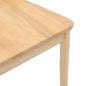 Preview: Esszimmerstühle 2 Stk. Natur Massivholz Gummibaum