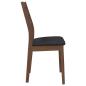 Preview: Esszimmerstühle mit Kissen 2 Stk. Braun Massivholz Gummibaum