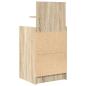 Preview: Nachttisch mit 2 Schubladen Sonoma-Eiche 38x34x80 cm