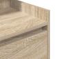 Preview: Nachttisch mit 2 Schubladen Sonoma-Eiche 38x34x80 cm