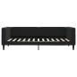 Preview: Tagesbett Ausziehbar Schwarz 100x200 cm Samt