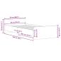 Preview: Bettgestell ohne Matratze Artisan-Eiche 90x190cm Holzwerkstoff