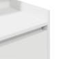 Preview: Nachttisch mit 2 Schubladen Weiß 38x34x80 cm