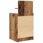 Preview: Nachttisch mit 2 Schubladen Altholz-Optik 38x34x80 cm