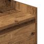 Preview: Nachttisch mit 2 Schubladen Altholz-Optik 38x34x80 cm