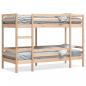 Preview: ARDEBO.de - Etagenbett ohne Matratze 90x200 cm Massivholz Kiefer
