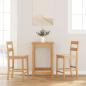 Preview: ARDEBO.de - Barhocker 2 Stk. Natur Massivholz Gummibaum