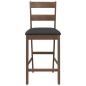 Preview: Barhocker mit Kissen 2 Stk. Braun Massivholz Gummibaum