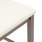 Preview: Barhocker mit Kissen 2 Stk. Braun Massivholz Gummibaum