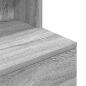Preview: Nachttisch Grau Sonoma 39x35x125 cm Holzwerkstoff