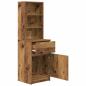 Preview: Nachttisch Altholz-Optik 39x35x125 cm Holzwerkstoff