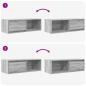 Preview: TV-Schrank Grau Sonoma 80x31x25,5 cm Holzwerkstoff