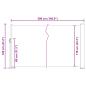 Preview: Ausziehbare Seitenmarkise 120×500 cm Blau