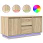 Preview: TV-Schrank mit LED-Leuchten Sonoma-Eiche 100x41x50 cm