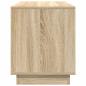 Preview: TV-Schrank mit LED-Leuchten Sonoma-Eiche 100x41x50 cm